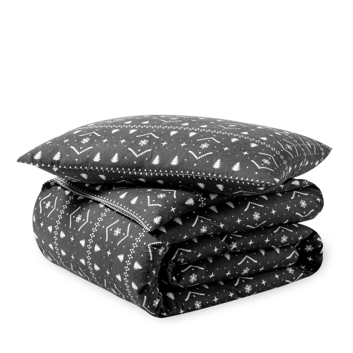 Cotton Flannel Duvet Cover & Sham Set