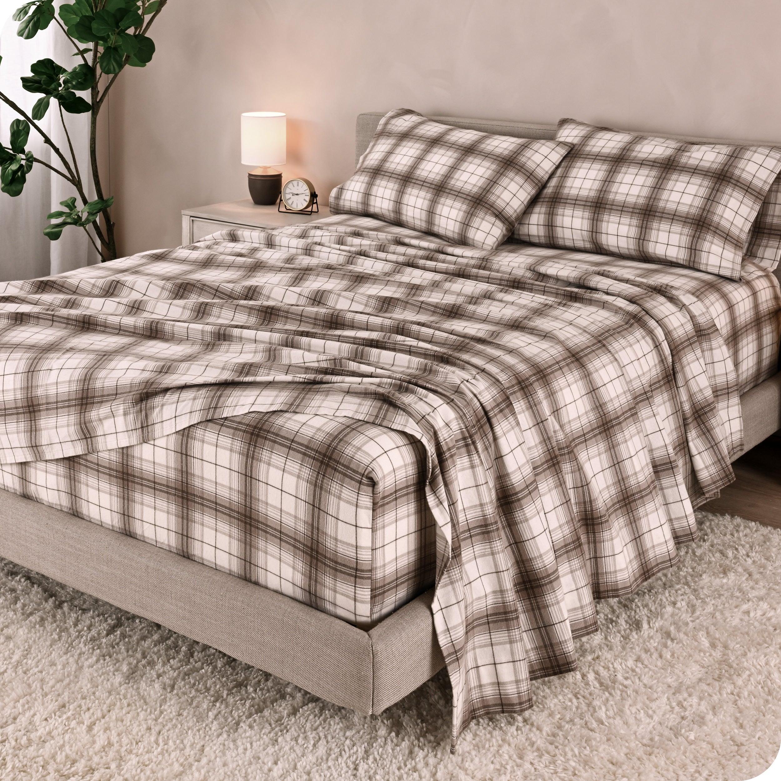 Cotton Flannel Sheet Set - Prints