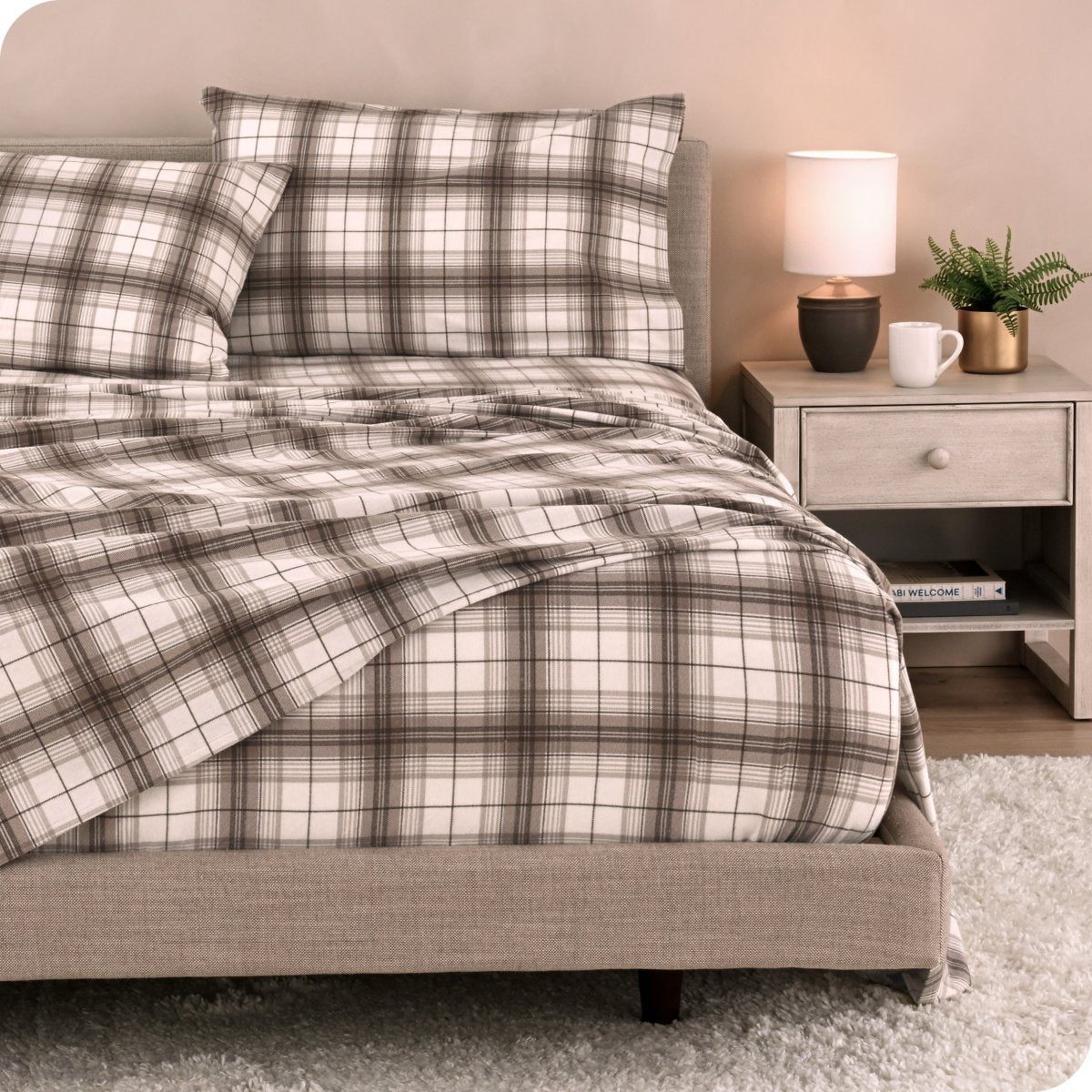 Cotton Flannel Sheet Set - Prints - Bare Home