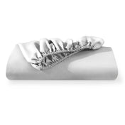 Microfiber fitted sheet folded