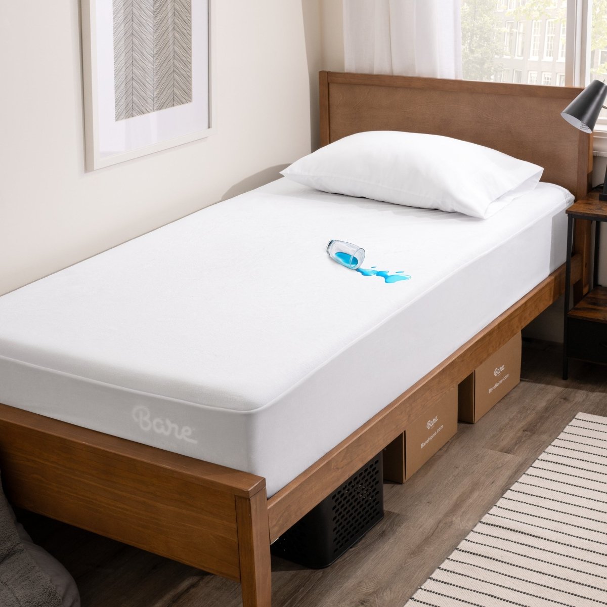 Cotton Terry Mattress Protector - Bare Home