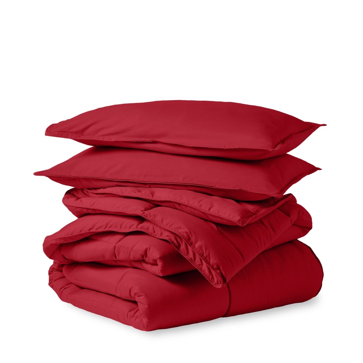 Down Alternative Box Stitch Comforter Set - King/California King - Bare Home