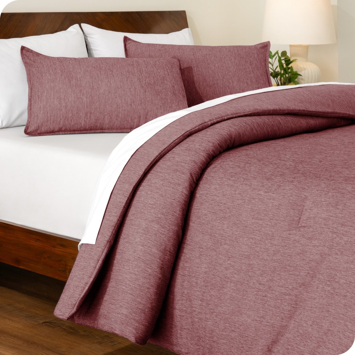 Down Alternative Track Stitch Comforter Set - Bare Home