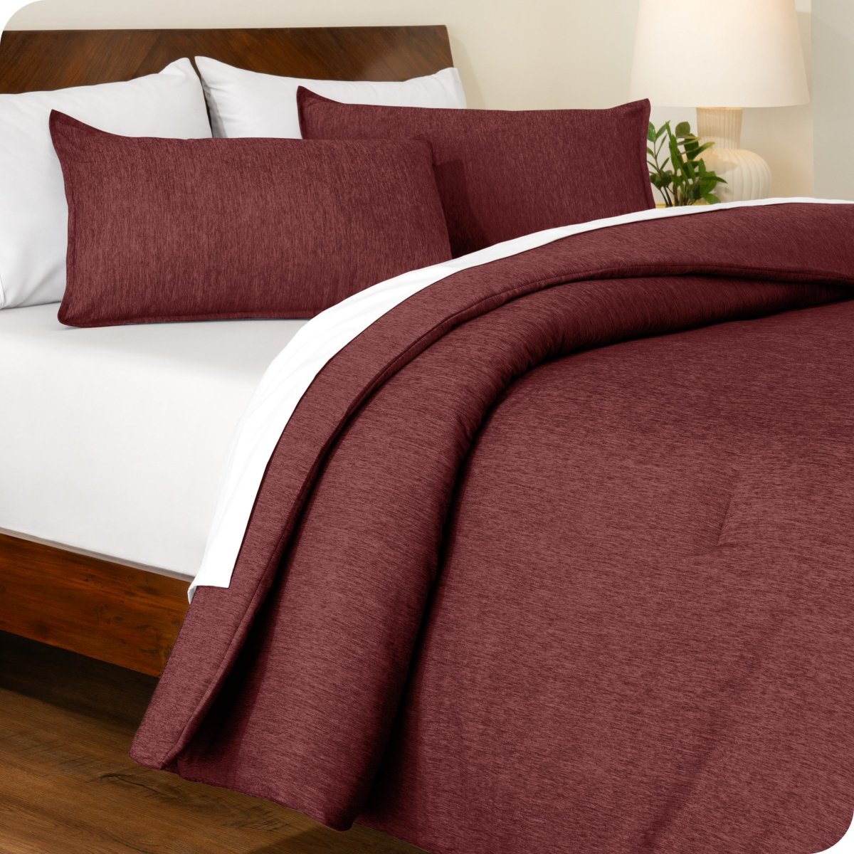 Down Alternative Track Stitch Comforter Set - Bare Home