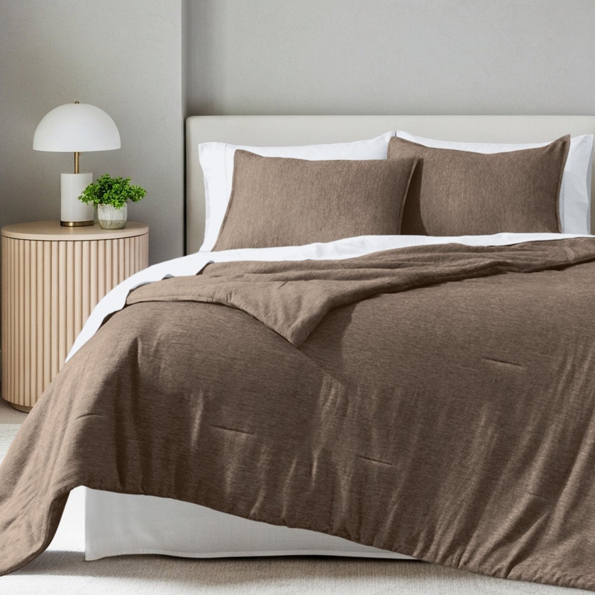 Down Alternative Track Stitch Comforter Set - Bare Home