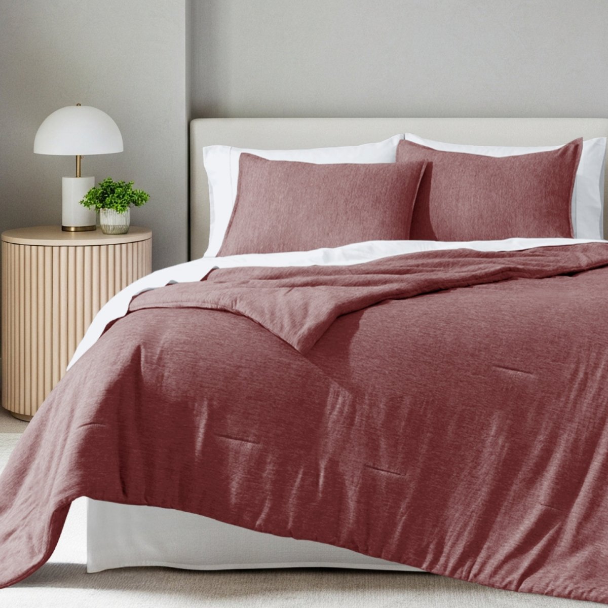 Down Alternative Track Stitch Comforter Set - Bare Home