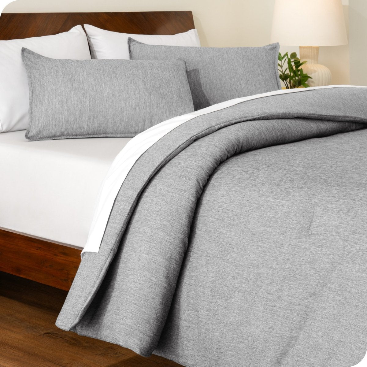Down Alternative Track Stitch Comforter Set - Bare Home