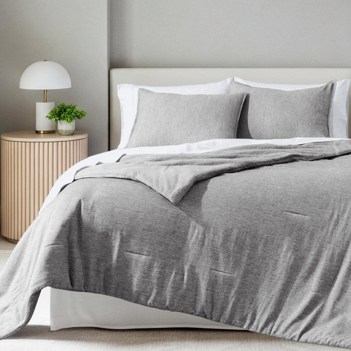 Down Alternative Track Stitch Comforter Set - Bare Home