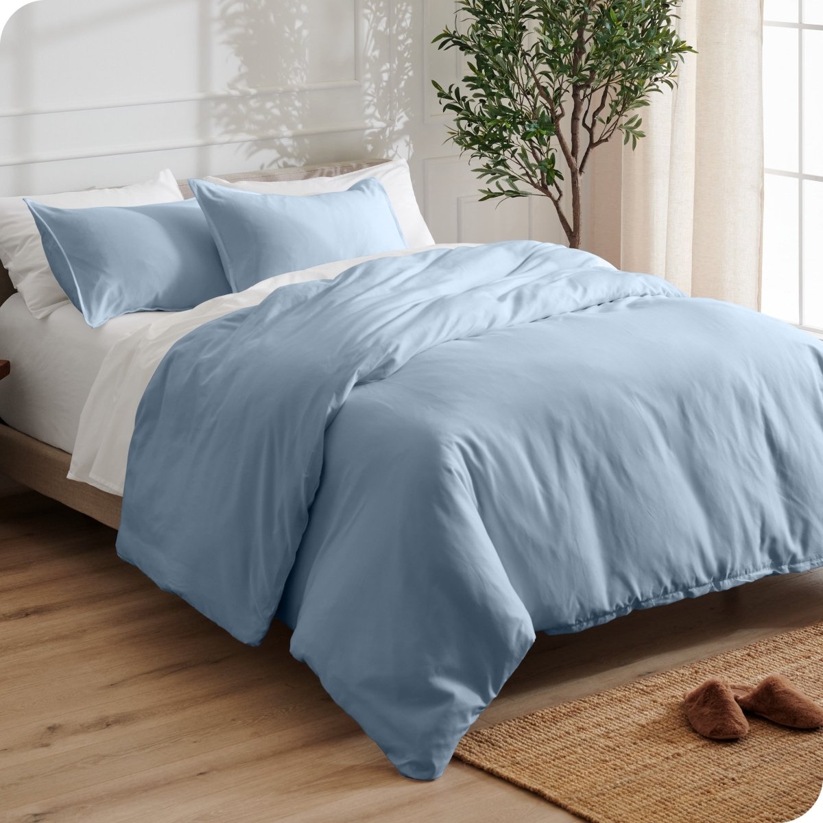 Microfiber Duvet Cover & Sham Set - Bare Home