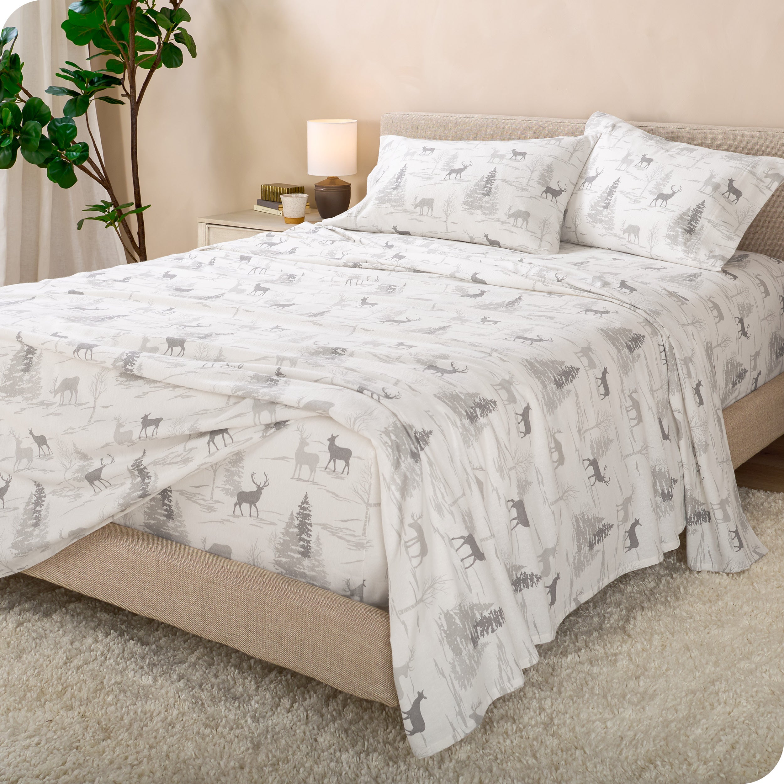 Cotton Flannel Sheet Set - Prints
