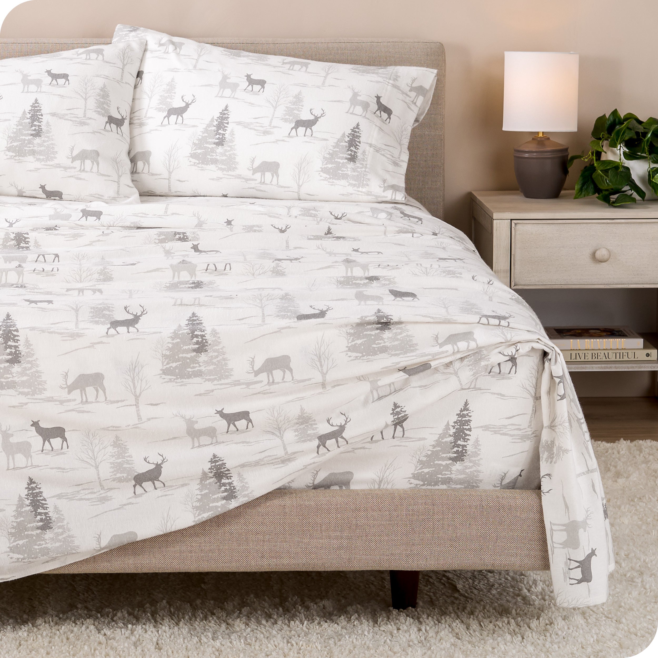 Cotton Flannel Sheet Set - Prints
