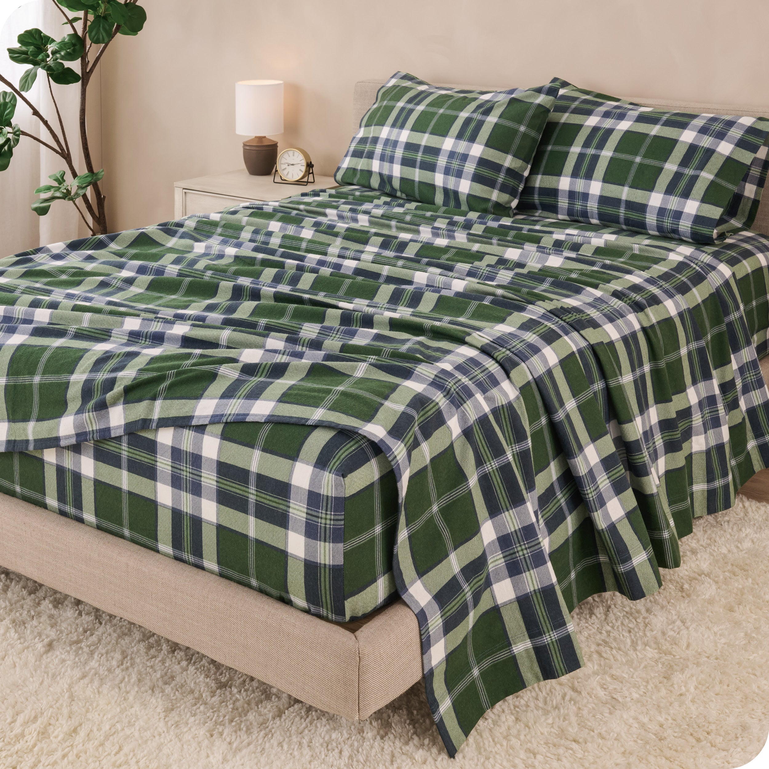 Cotton Flannel Sheet Set - Prints