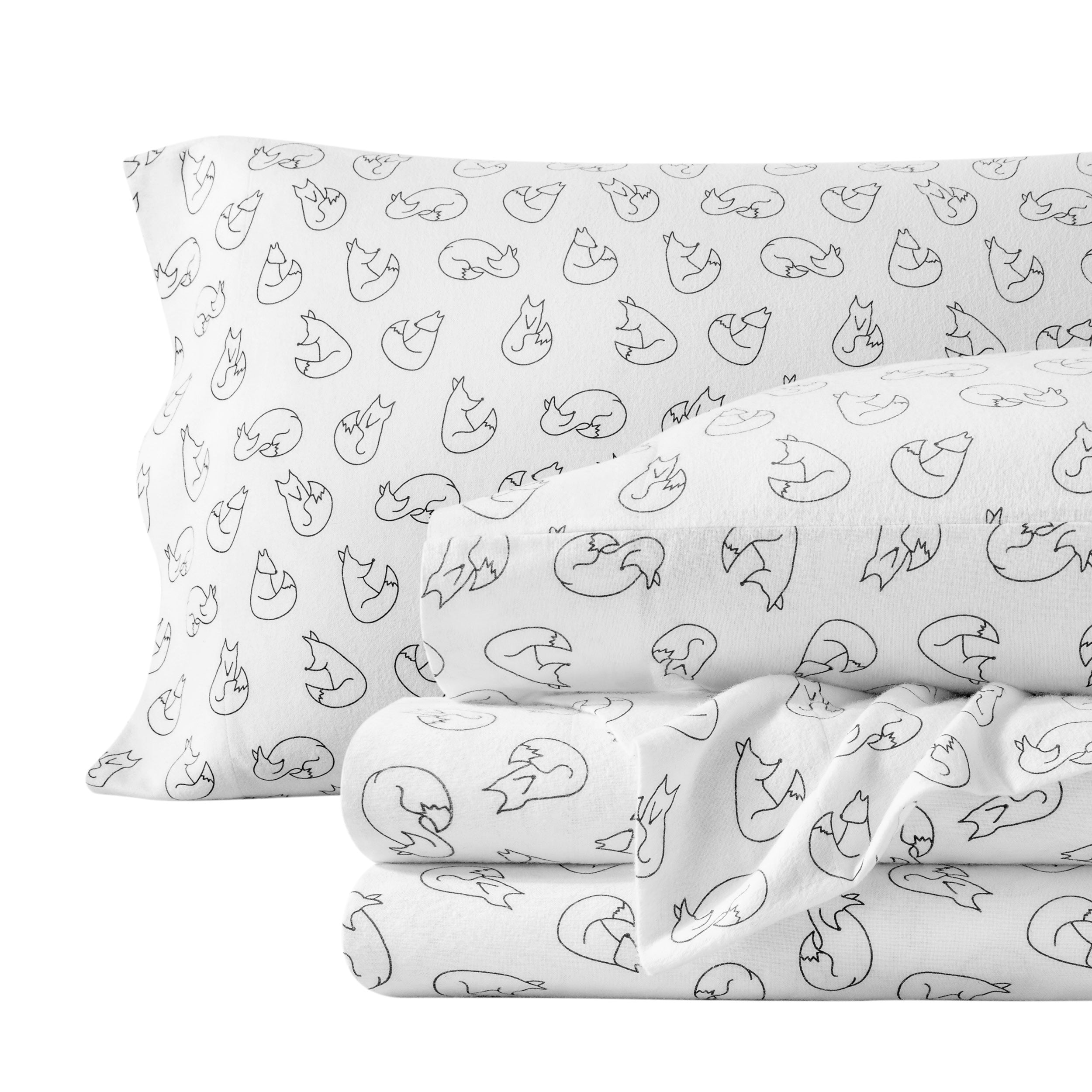 Cotton Flannel Sheet Set - Prints