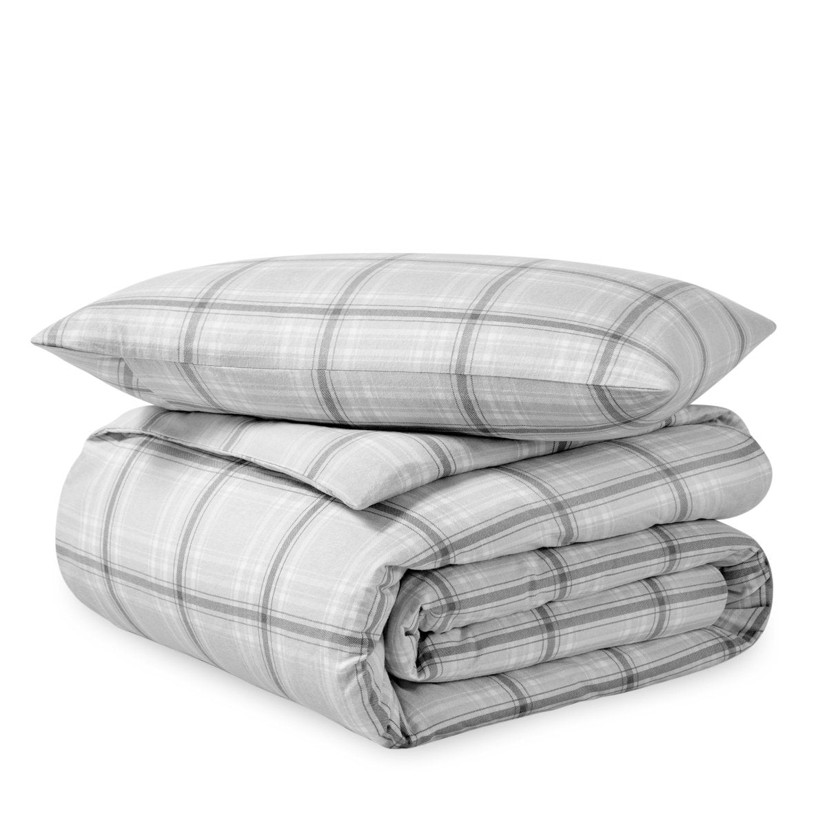 Cotton Flannel Duvet Cover & Sham Set