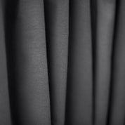 Close up image of a grey receiving blanket