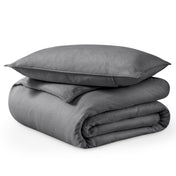 Duvet set neatly folded and piled
