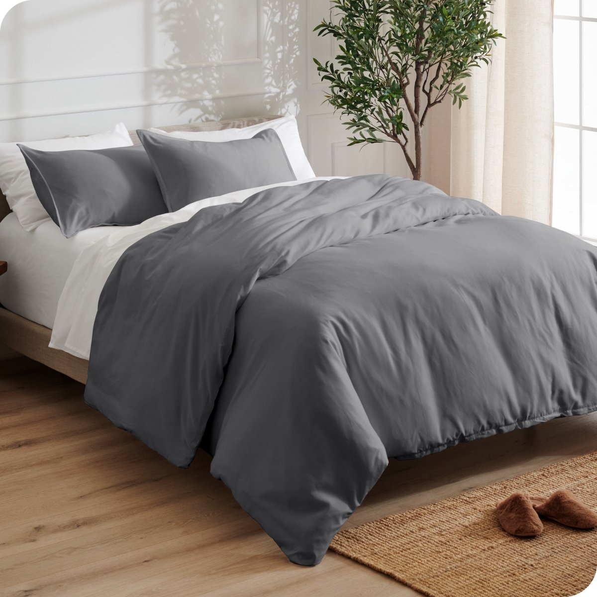 Microfiber Duvet Cover & Sham Set - Bare Home