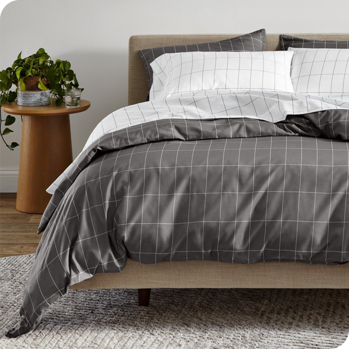 Microfiber Duvet Cover & Sham Set - Prints - Bare Home