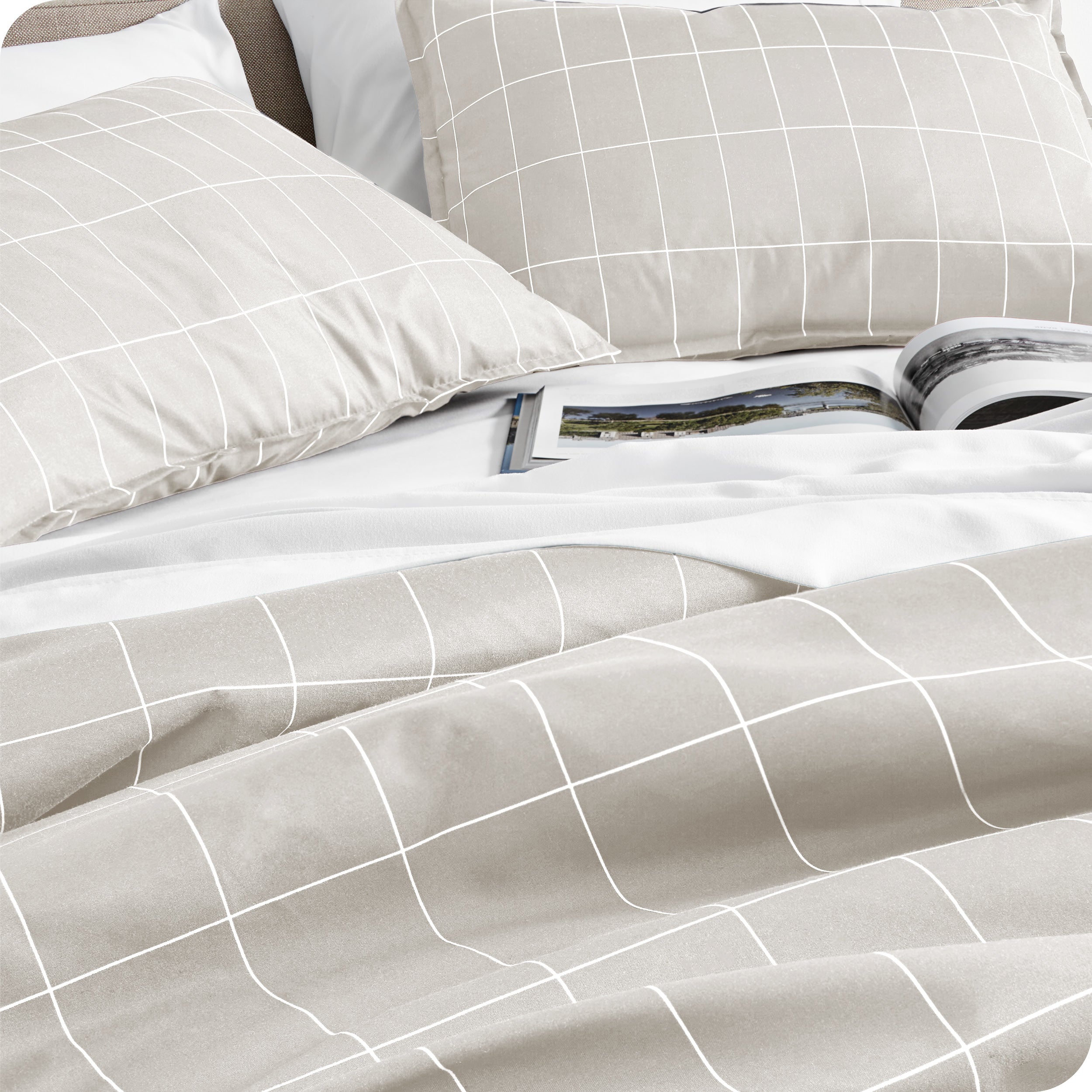 Microfiber Duvet Cover & Sham Set - Prints