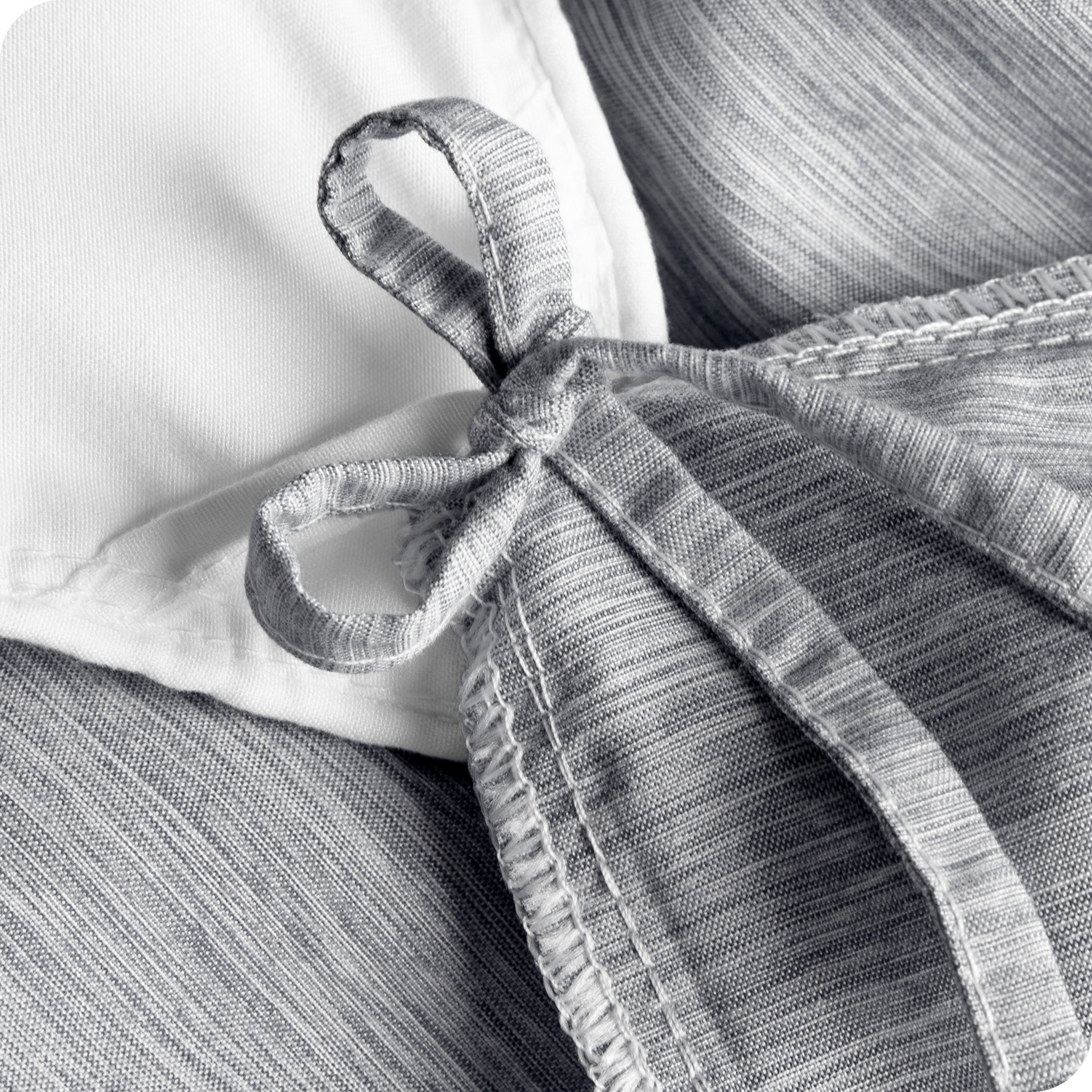 Microfiber Duvet Cover & Sham Set - Heather