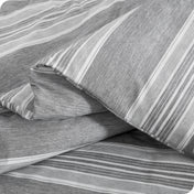 Microfiber Duvet Cover & Sham Set - Heather