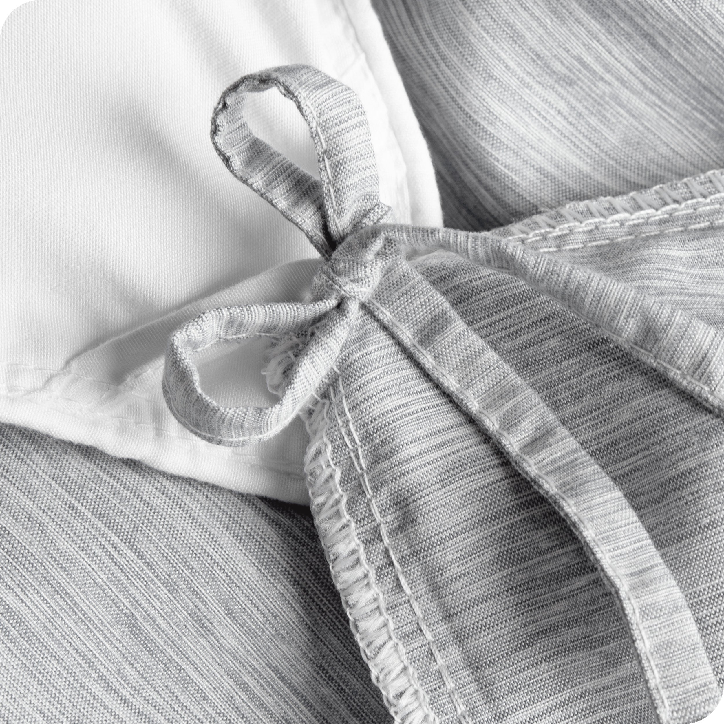 Microfiber Duvet Cover & Sham Set - Heather