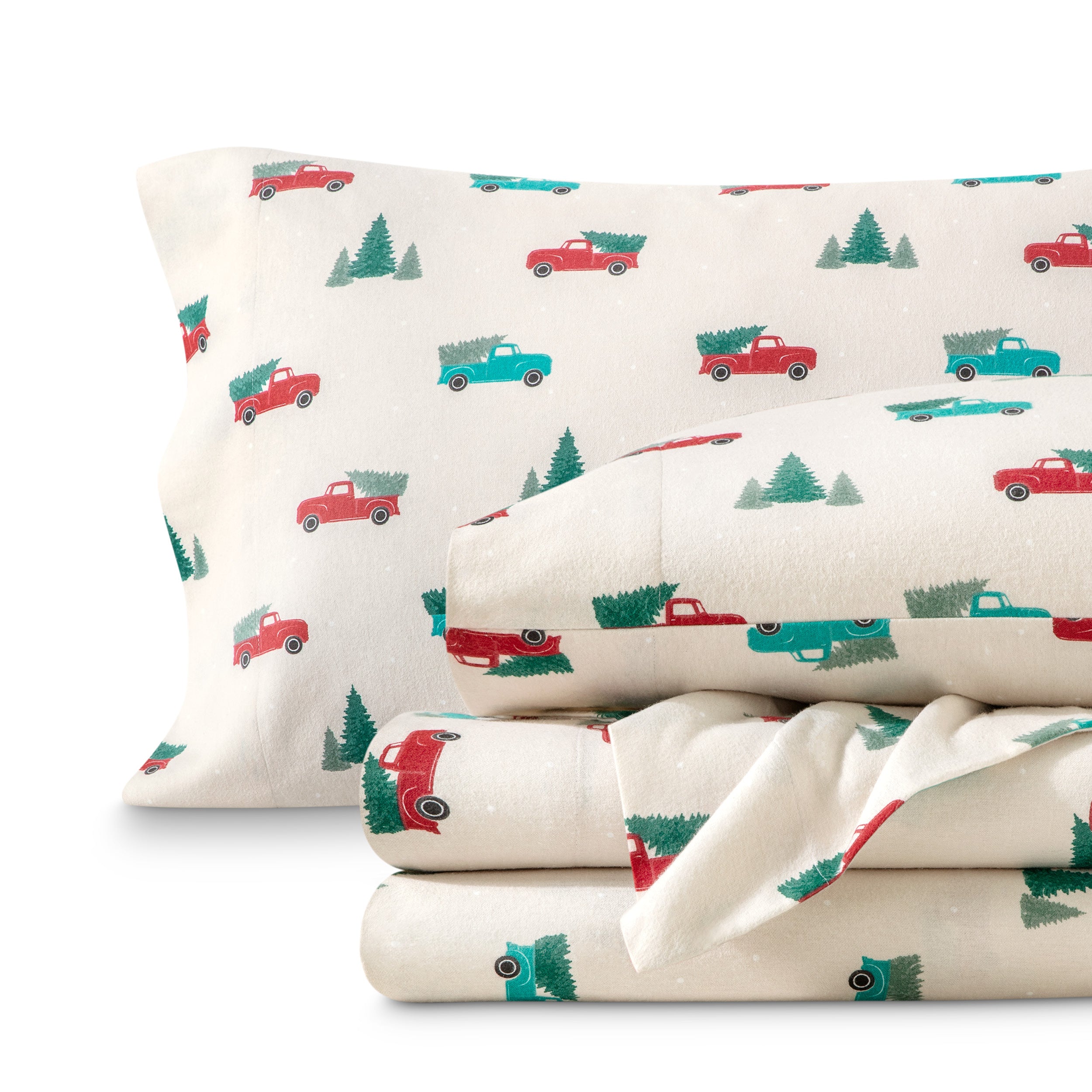 Cotton Flannel Sheet Set - Prints
