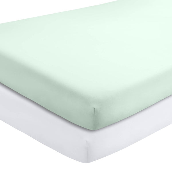 Microfiber Crib Fitted Sheet - Bare Home