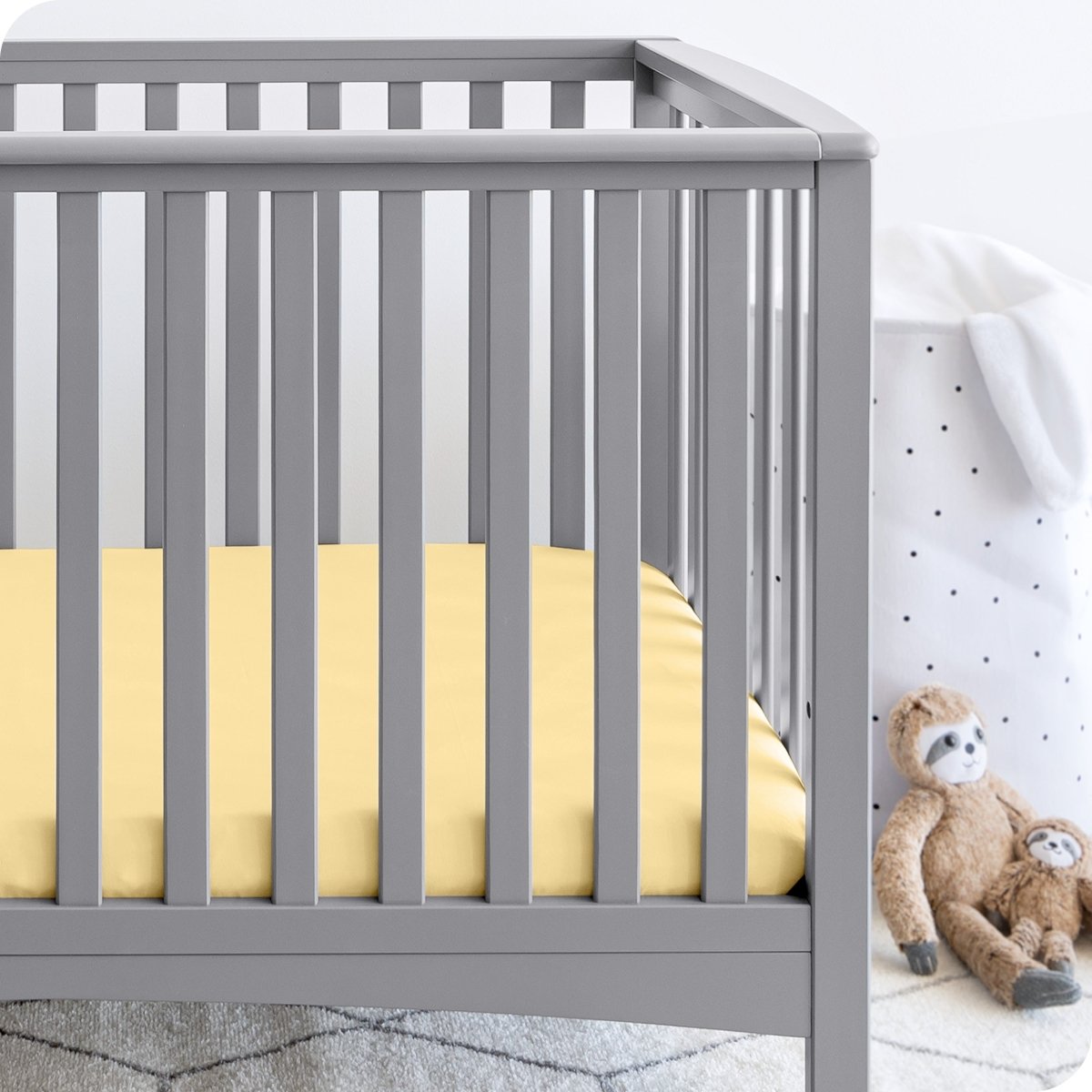 Microfiber Crib Fitted Sheet - Bare Home