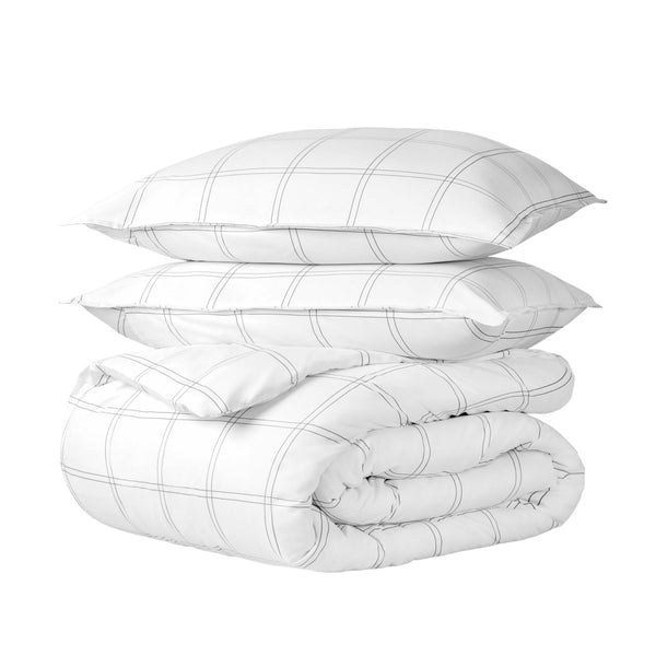 Microfiber Duvet Cover & Sham Set - Oversized Queen - Bare Home