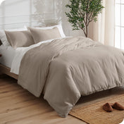 Microfiber Duvet Cover & Sham Set - Queen - Bare Home