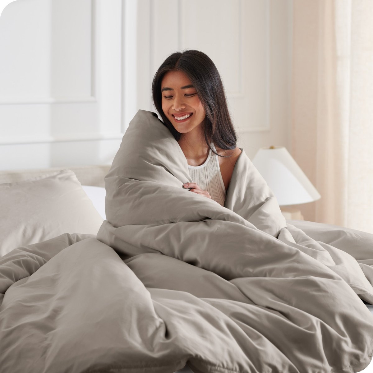 Microfiber Duvet Cover & Sham Set - Queen - Bare Home