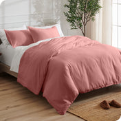 Microfiber Duvet Cover & Sham Set - Queen - Bare Home