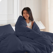 Microfiber Duvet Cover & Sham Set - Queen - Bare Home