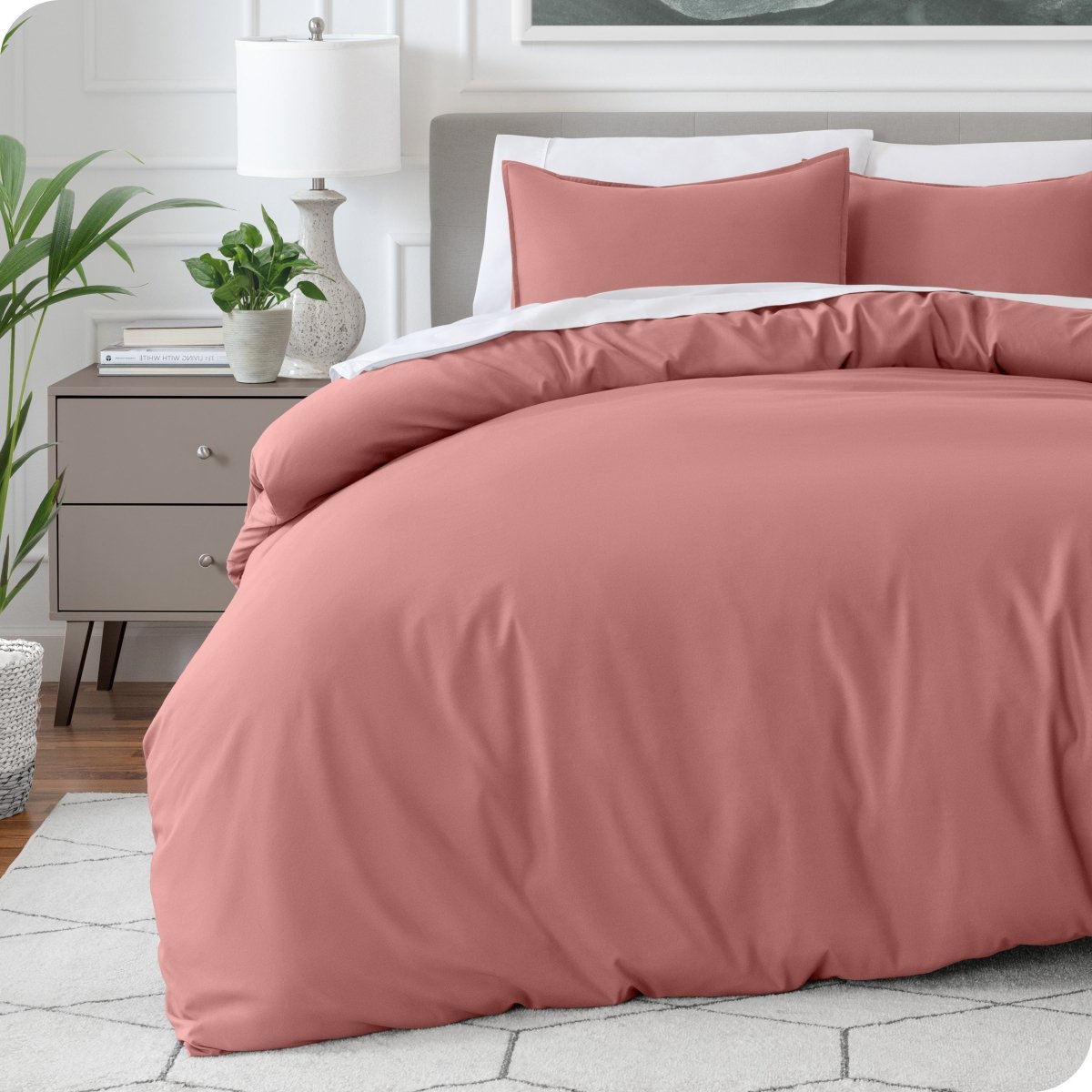 Microfiber Duvet Cover & Sham Set - Queen - Bare Home