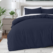 Microfiber Duvet Cover & Sham Set - Queen - Bare Home