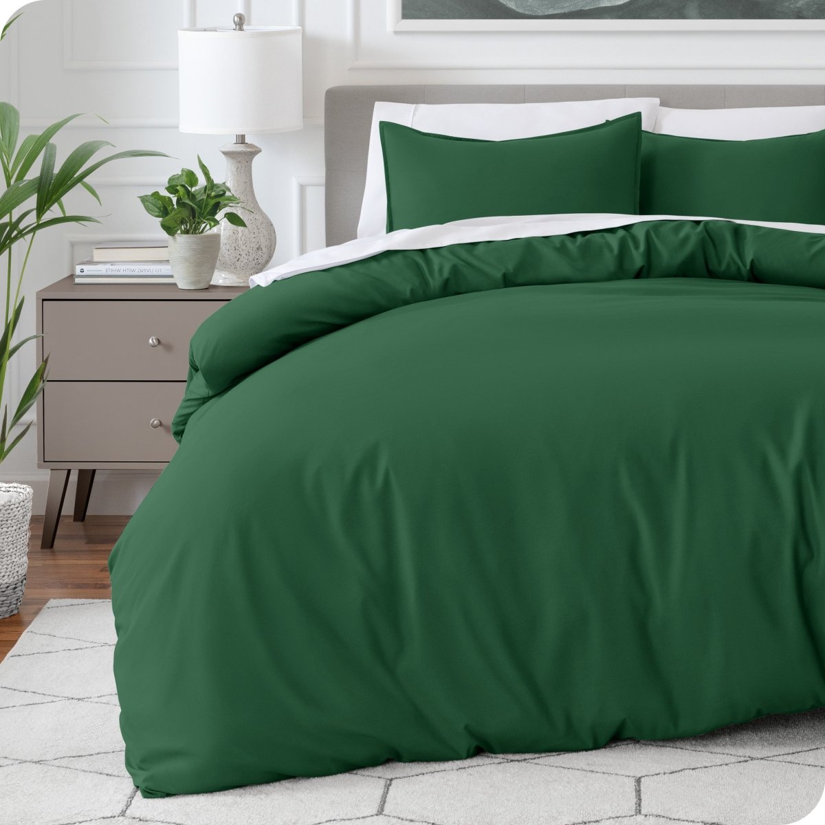 Microfiber Duvet Cover & Sham Set - Queen - Bare Home