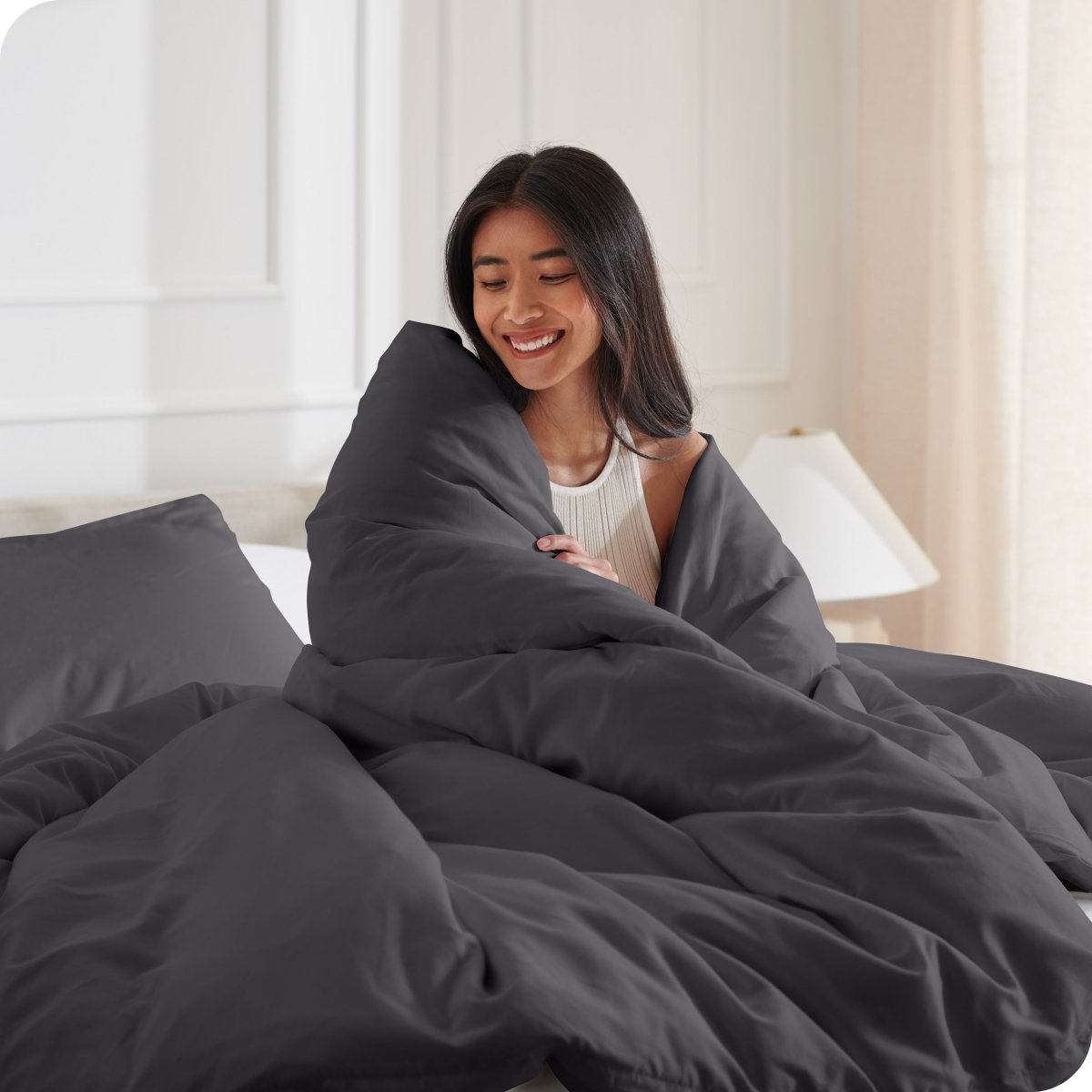 Microfiber Duvet Cover & Sham Set - Queen - Bare Home
