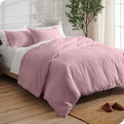 Microfiber Duvet Cover & Sham Set - Queen - Bare Home
