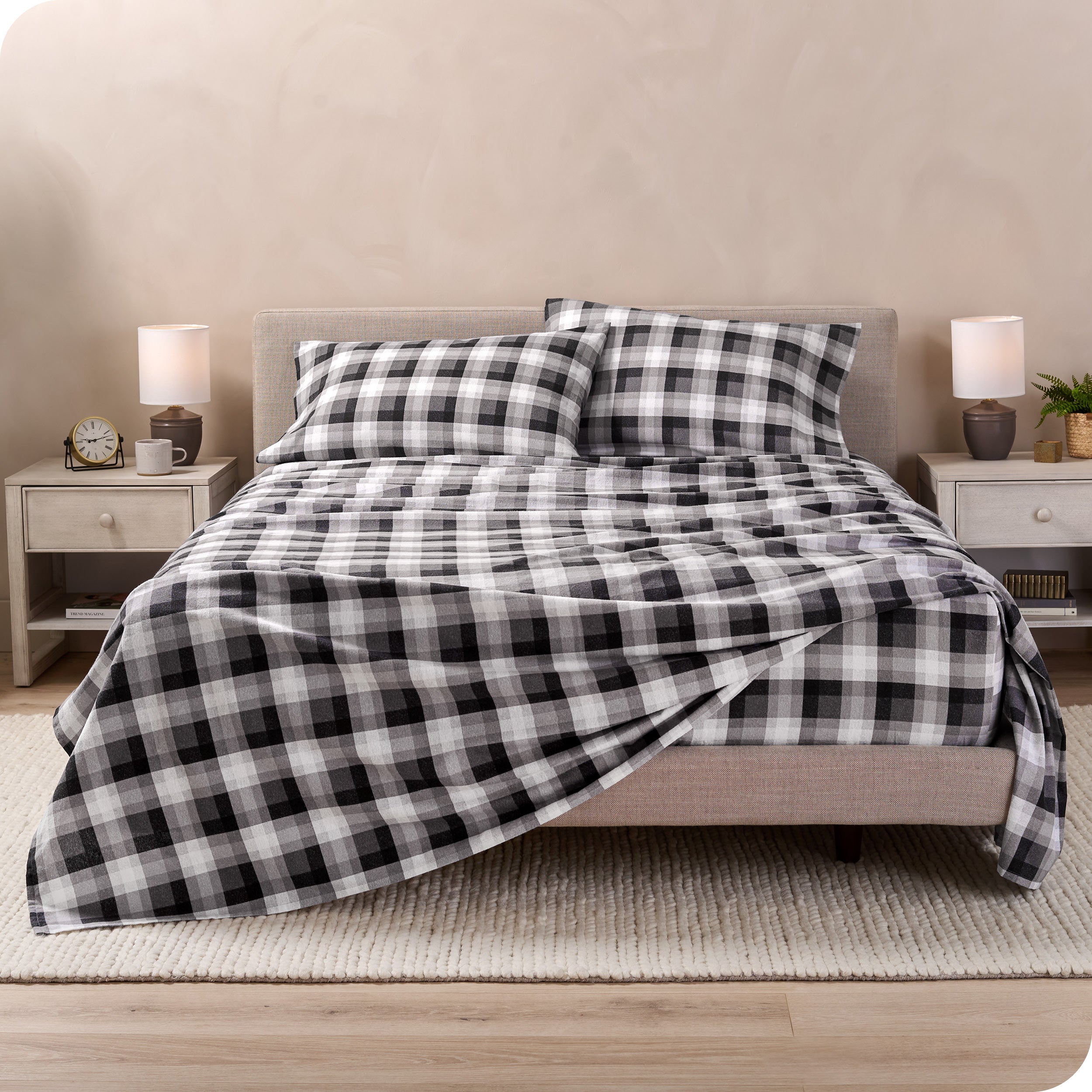 Cotton Flannel Sheet Set - Prints