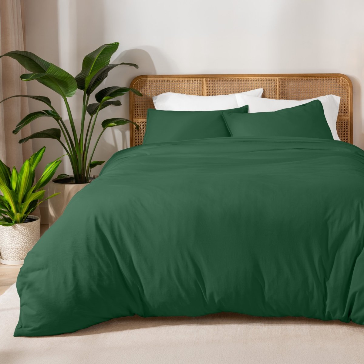 Organic Cotton Jersey Duvet Cover & Sham Set - Bare Home