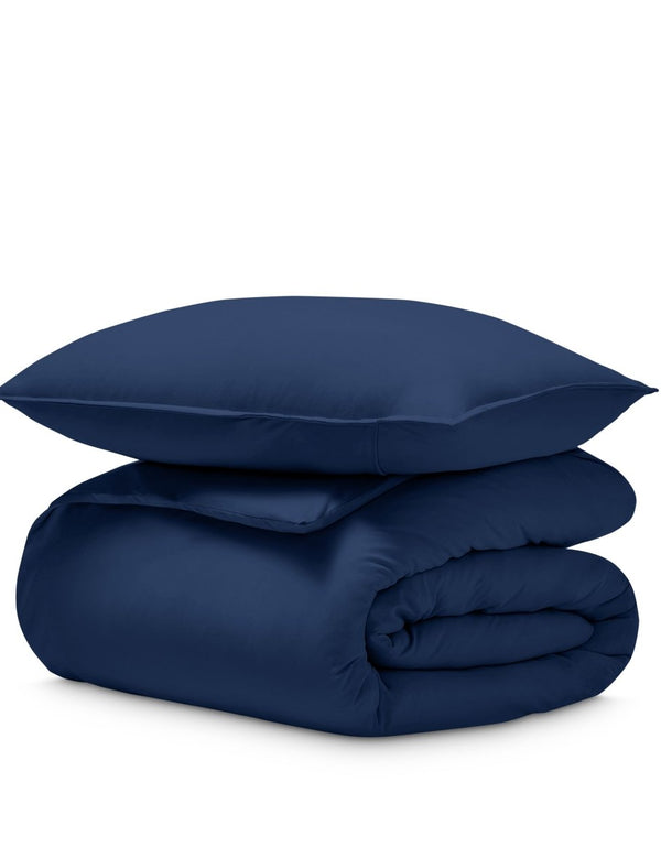 Organic Cotton Jersey Duvet Cover & Sham Set - Bare Home
