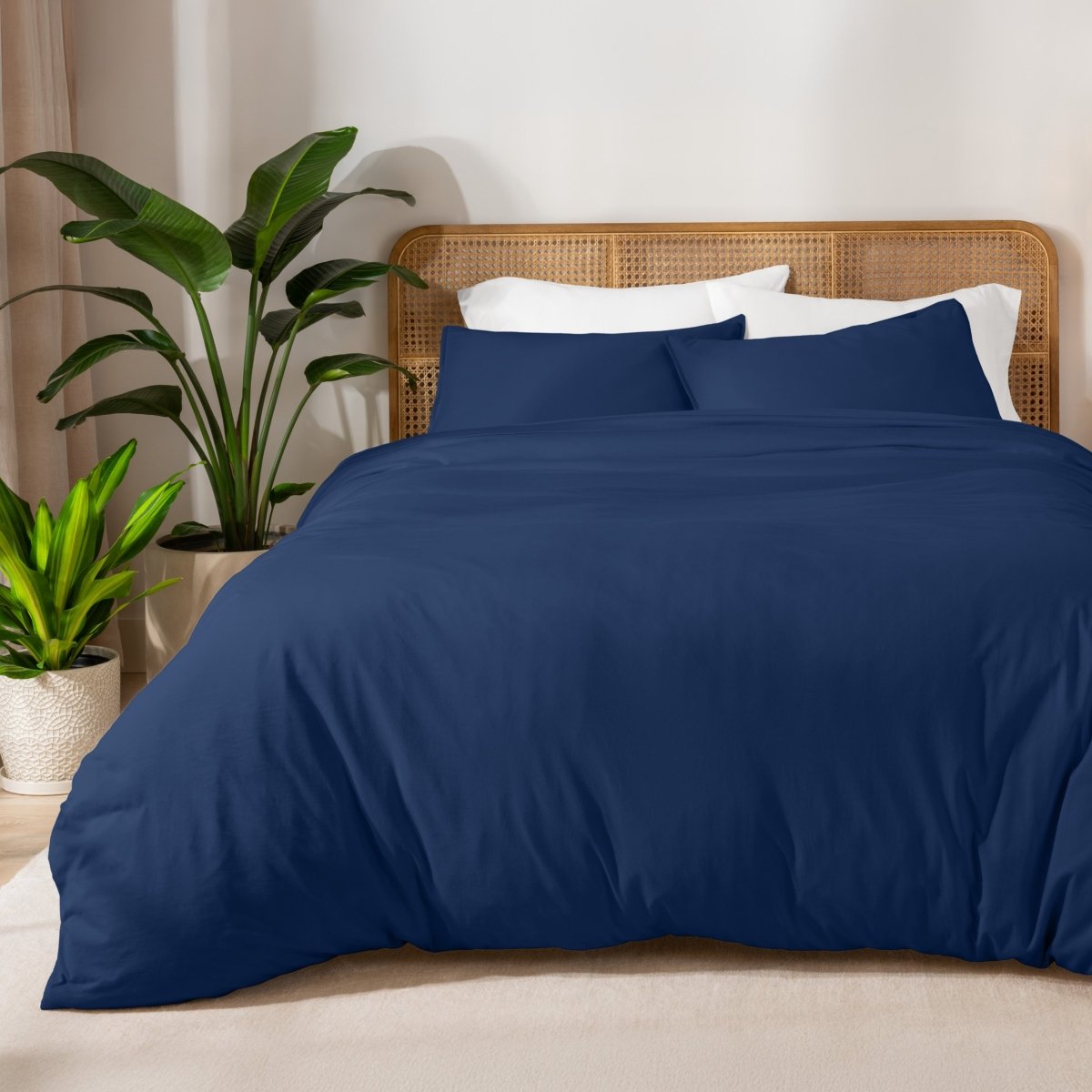 Organic Cotton Jersey Duvet Cover & Sham Set - Bare Home