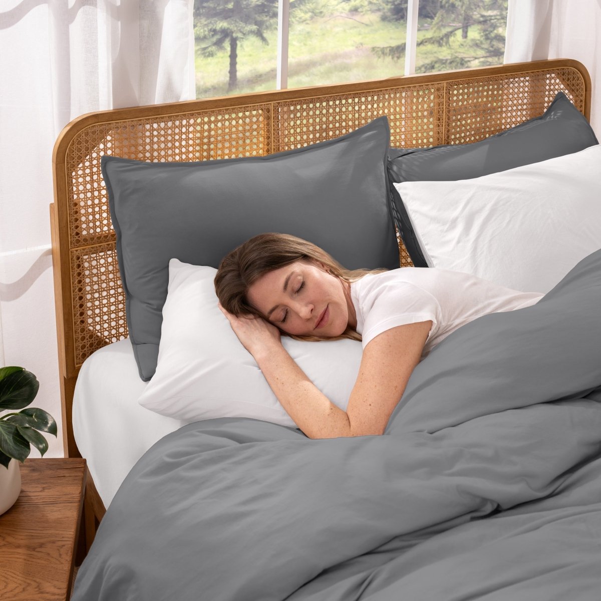 Organic Cotton Jersey Duvet Cover & Sham Set - Bare Home