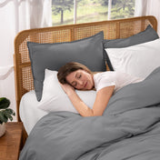 Organic Cotton Jersey Duvet Cover & Sham Set - Bare Home