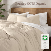 Organic Cotton Jersey Duvet Cover & Sham Set - Bare Home