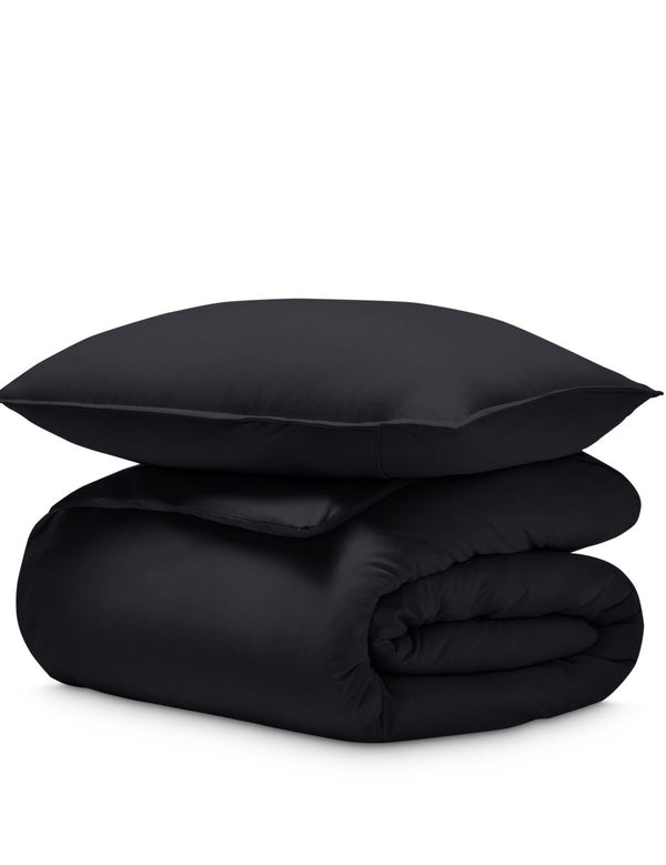 Organic Cotton Jersey Duvet Cover & Sham Set - Bare Home