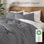 Organic Cotton Jersey Duvet Cover & Sham Set - Bare Home