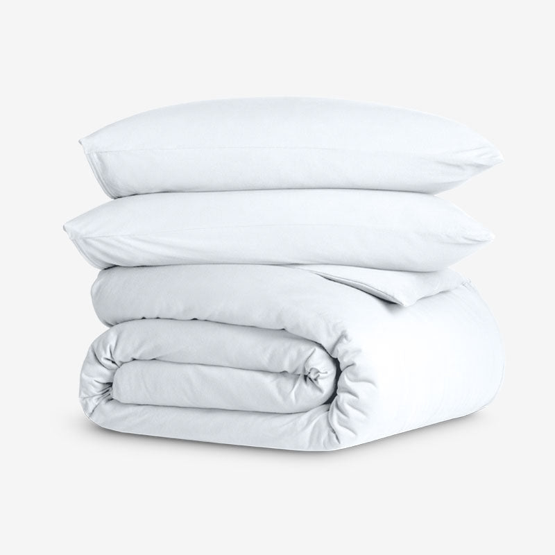 Organic Cotton Jersey Duvet Set Pillowcase Collection Image