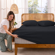 Organic Cotton Jersey Fitted Sheet - Bare Home